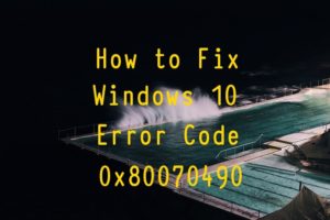 Как исправить ошибку Центра обновления Windows 0x80070490 в Windows 10
